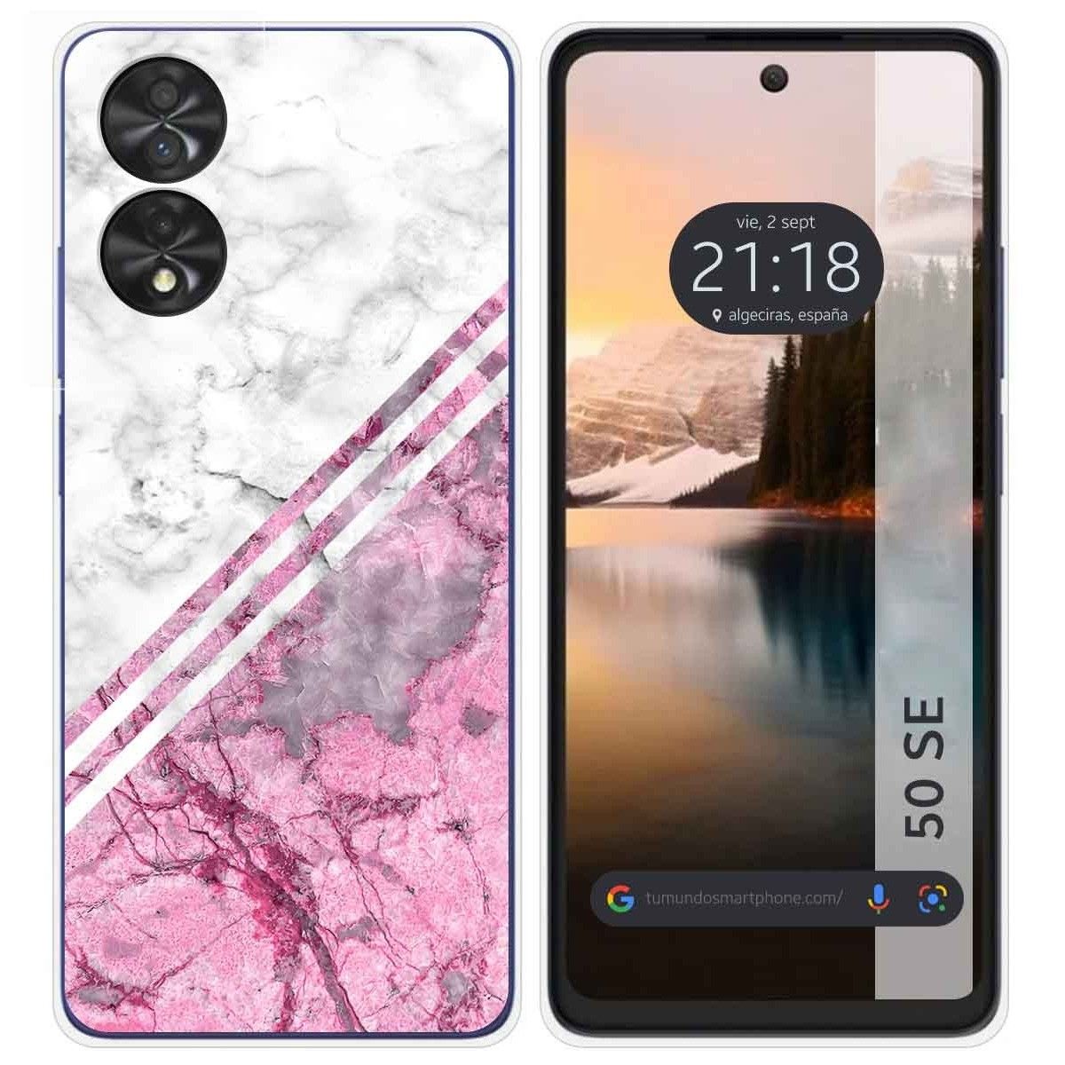 Funda Silicona para TCL 50 SE diseño Mármol 03 Dibujos