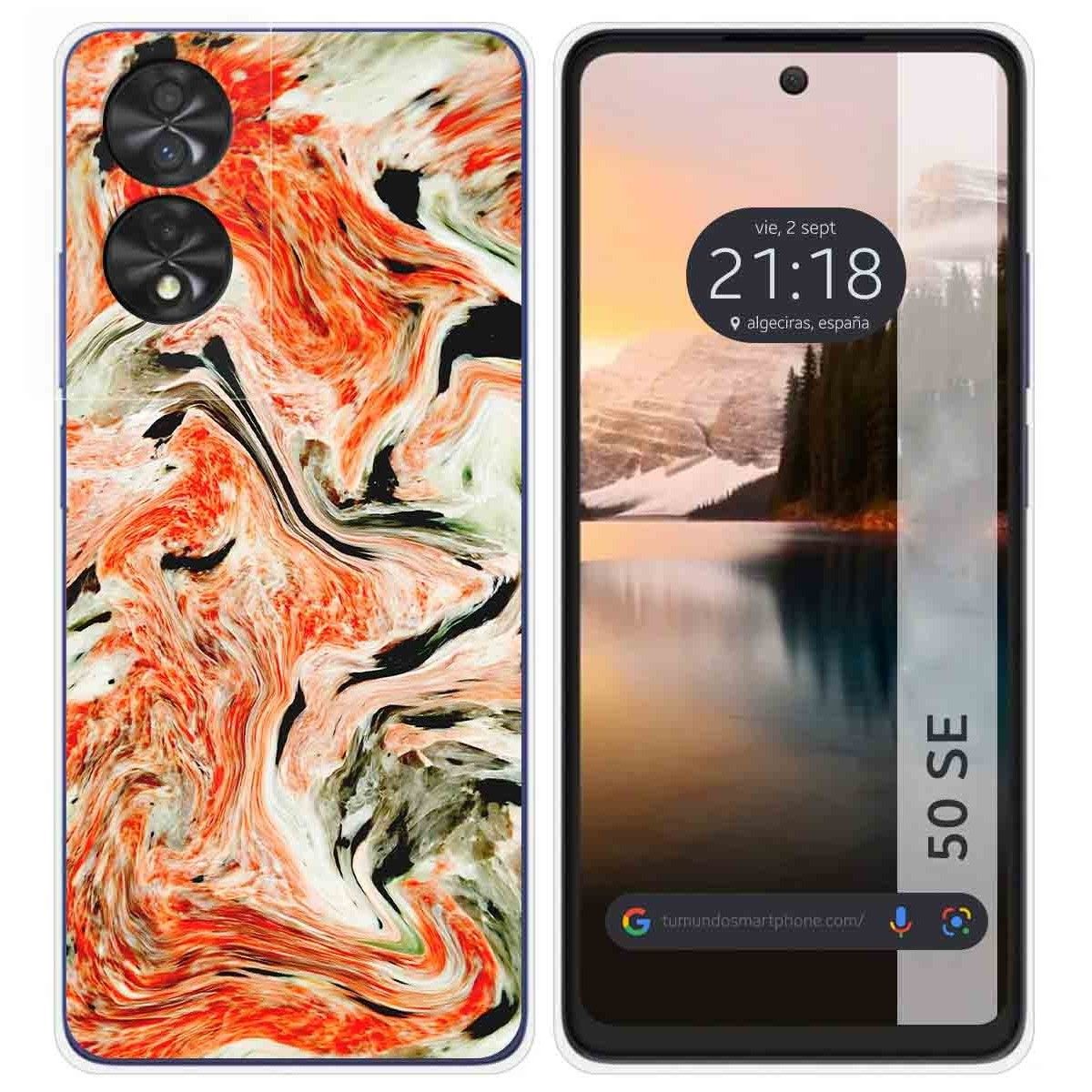 Funda Silicona para TCL 50 SE diseño Mármol 12 Dibujos