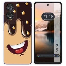 Funda Silicona para TCL 50 SE diseño Helado Chocolate Dibujos