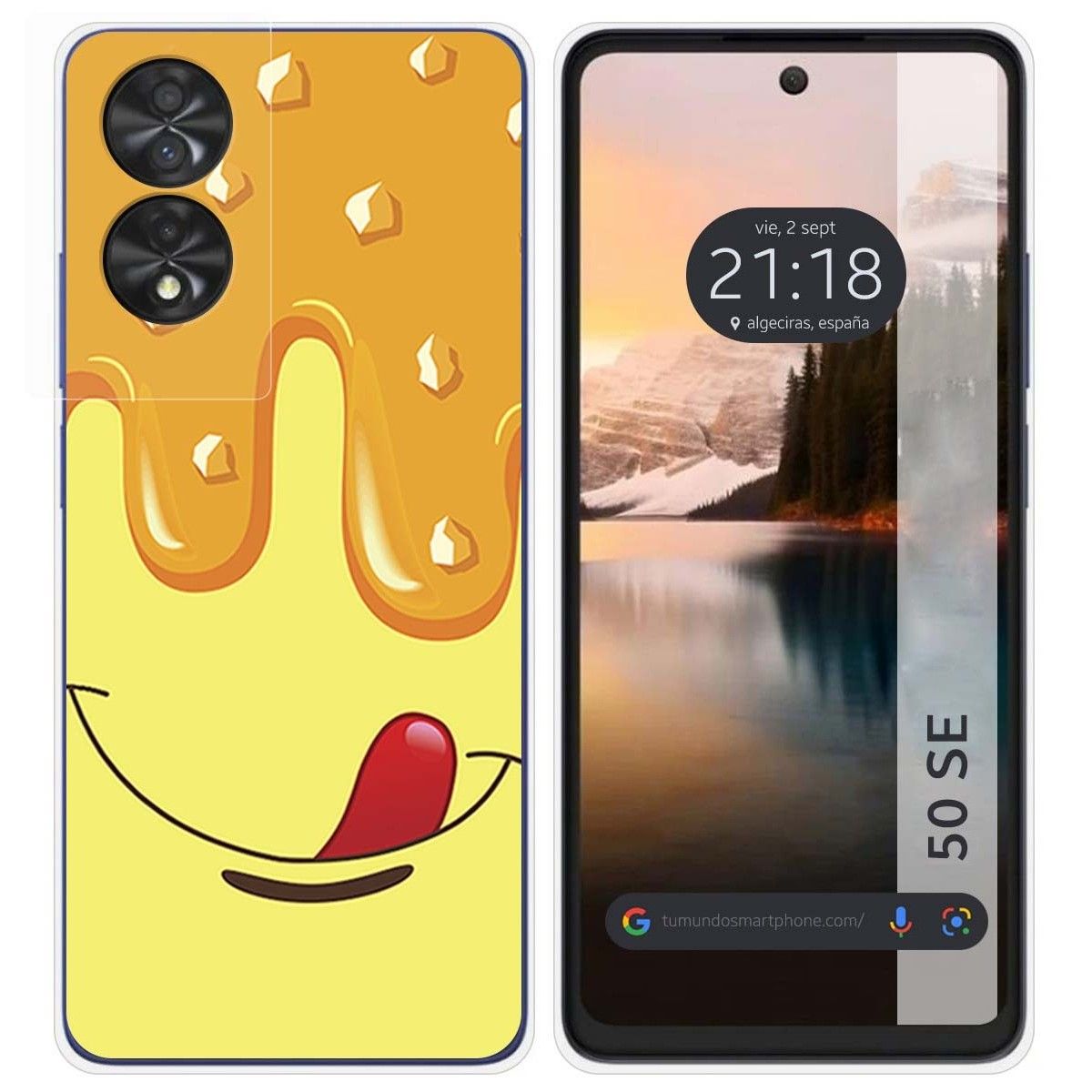 Funda Silicona para TCL 50 SE diseño Helado Vainilla Dibujos