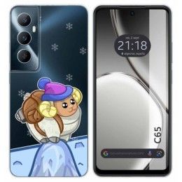 Funda Silicona Transparente para Realme C65 4G diseño Cabra Dibujos