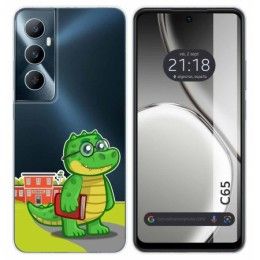 Funda Silicona Transparente para Realme C65 4G diseño Coco Dibujos