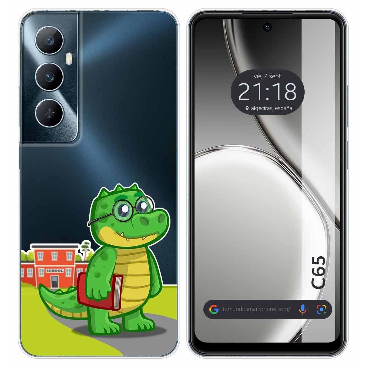 Funda Silicona Transparente para Realme C65 4G diseño Coco Dibujos