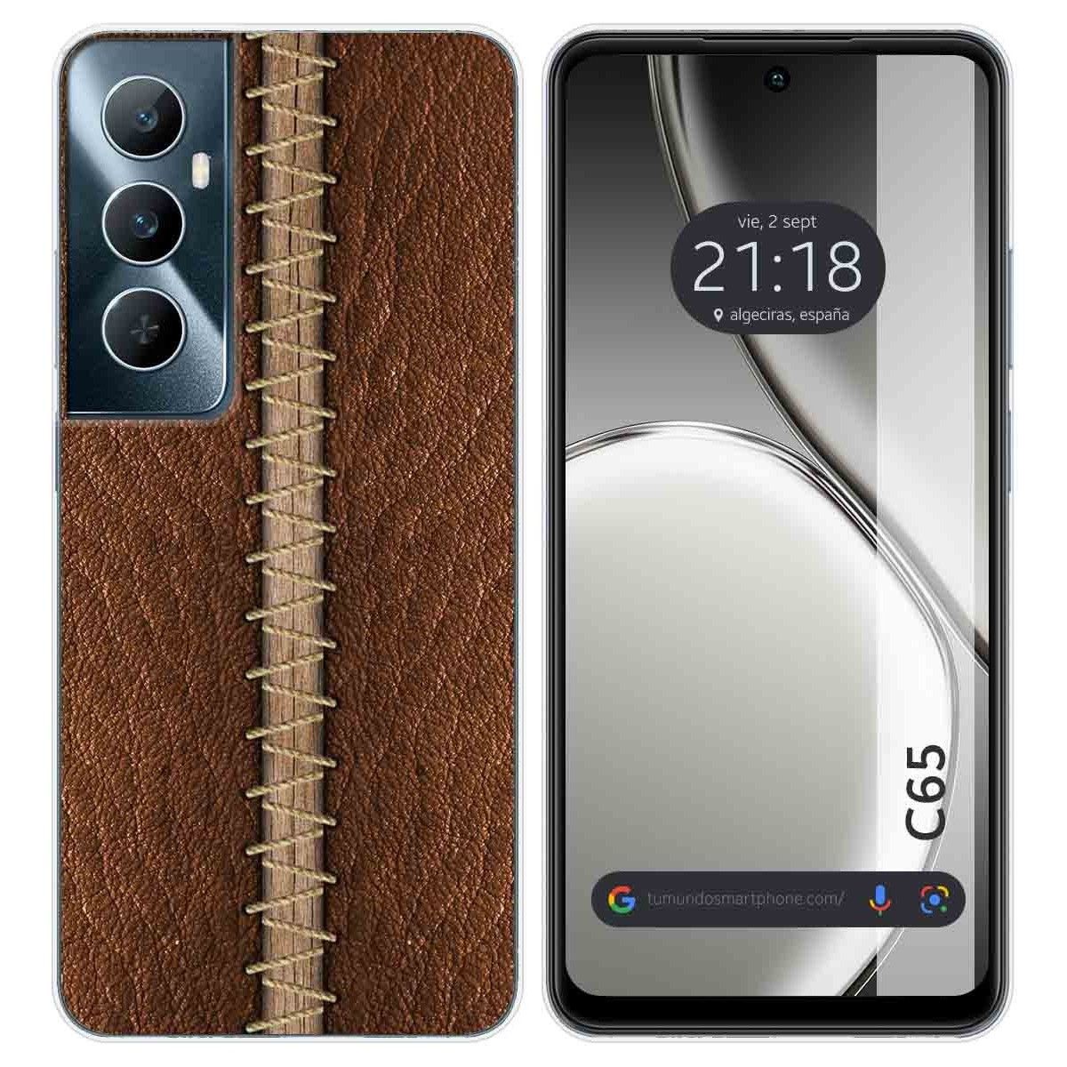 Funda Silicona para Realme C65 4G diseño Cuero 01 Dibujos