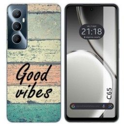 Funda Silicona para Realme C65 4G diseño Madera 01 Dibujos