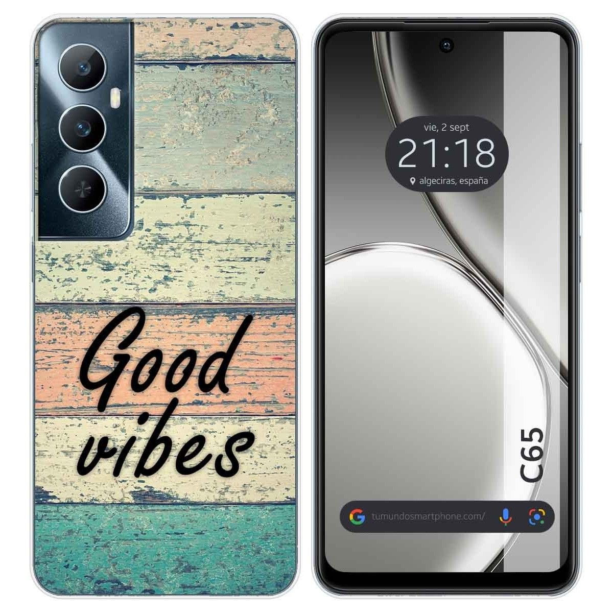 Funda Silicona para Realme C65 4G diseño Madera 01 Dibujos