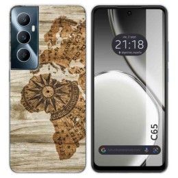 Funda Silicona para Realme C65 4G diseño Madera 07 Dibujos