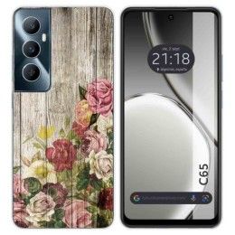 Funda Silicona para Realme C65 4G diseño Madera 08 Dibujos