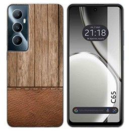 Funda Silicona para Realme C65 4G diseño Madera 09 Dibujos