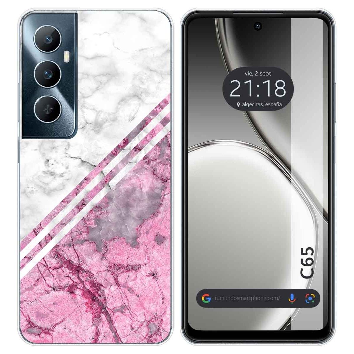 Funda Silicona para Realme C65 4G diseño Mármol 03 Dibujos