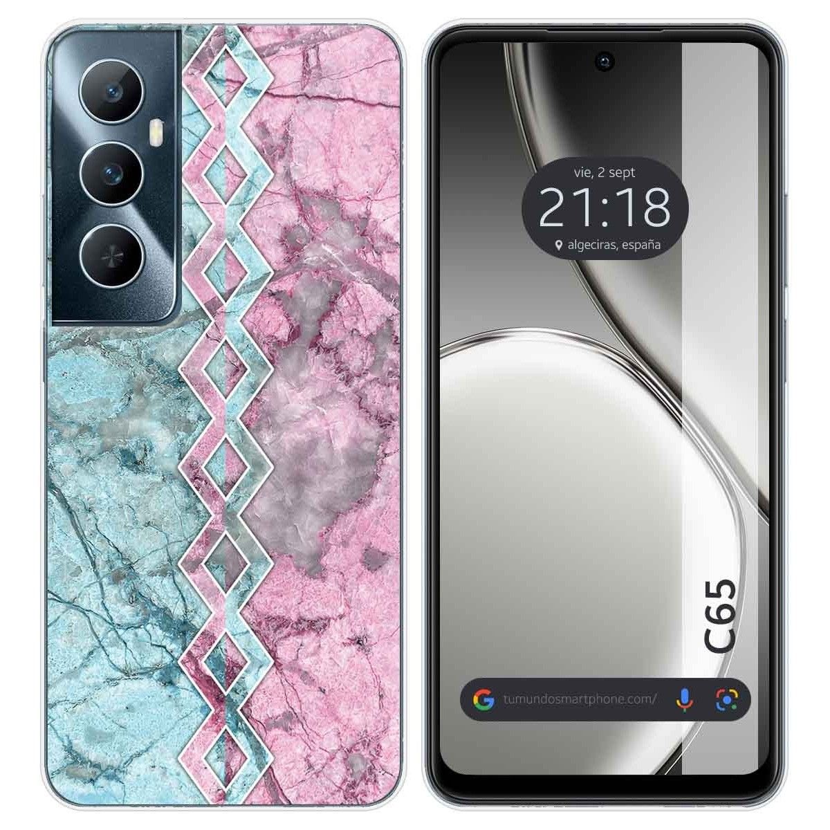 Funda Silicona para Realme C65 4G diseño Mármol 08 Dibujos