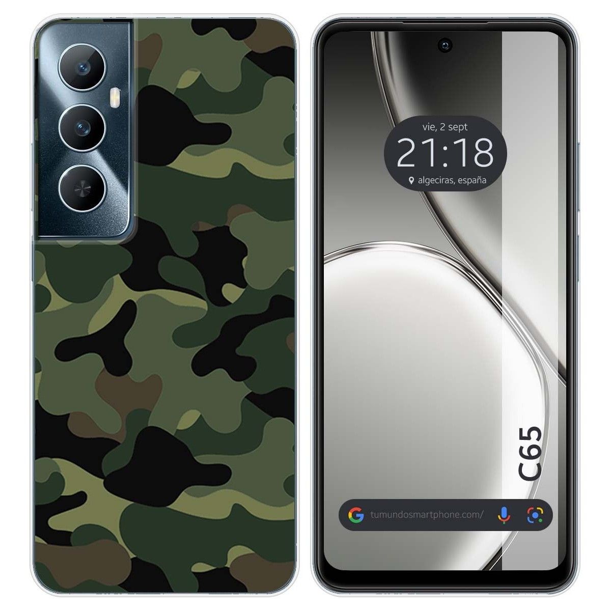 Funda Silicona para Realme C65 4G diseño Camuflaje Dibujos