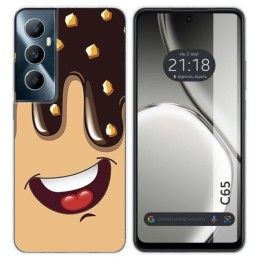 Funda Silicona para Realme C65 4G diseño Helado Chocolate Dibujos