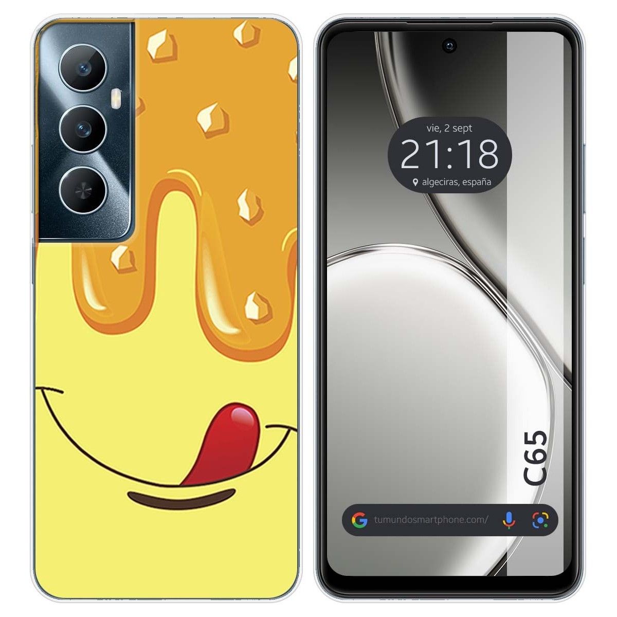 Funda Silicona para Realme C65 4G diseño Helado Vainilla Dibujos