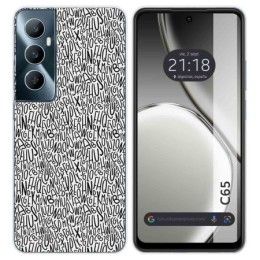 Funda Silicona para Realme C65 4G diseño Letras Dibujos