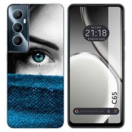 Funda Silicona para Realme C65 4G diseño Ojo Dibujos