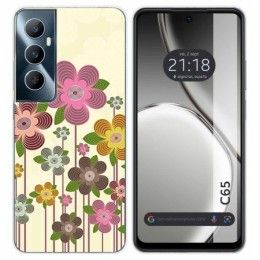 Funda Silicona para Realme C65 4G diseño Primavera En Flor Dibujos