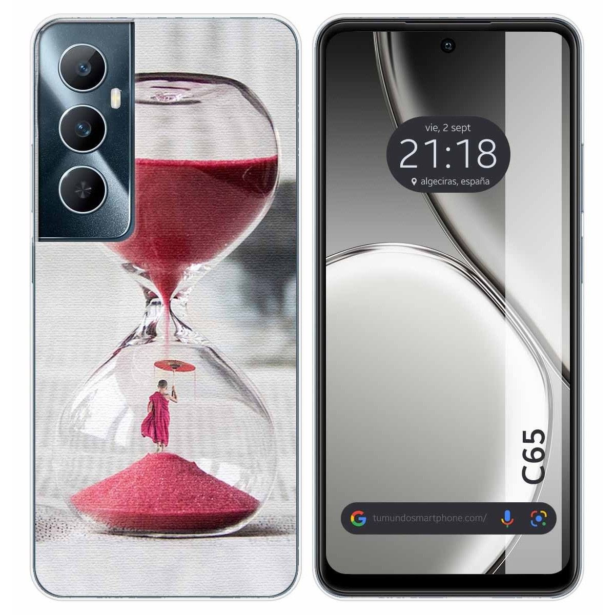 Funda Silicona para Realme C65 4G diseño Reloj Dibujos