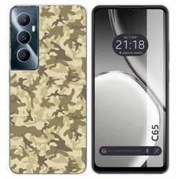 Funda Silicona para Realme C65 4G diseño Sand Camuflaje Dibujos