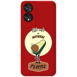 Funda Silicona Líquida Roja para TCL 50 SE diseño Culo Natural Dibujos