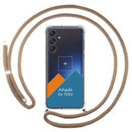 Personaliza tu Funda Colgante Transparente para Samsung Galaxy M55 5G con Cordon Camel Dibujo Personalizada