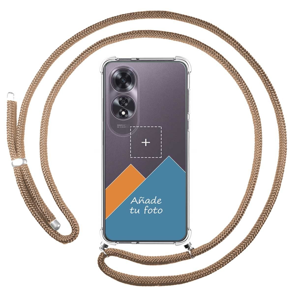 Personaliza tu Funda Colgante Transparente para Oppo A60 4G con Cordon Camel Dibujo Personalizada