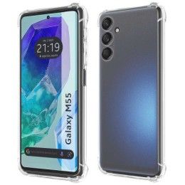 Funda Silicona Antigolpes Transparente para Samsung Galaxy M55 5G