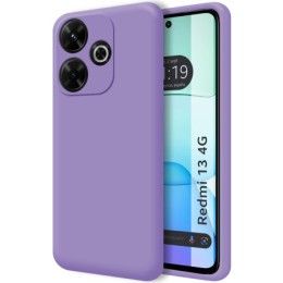 Funda Silicona Líquida Ultra Suave para Xiaomi Redmi 13 4G color Morada