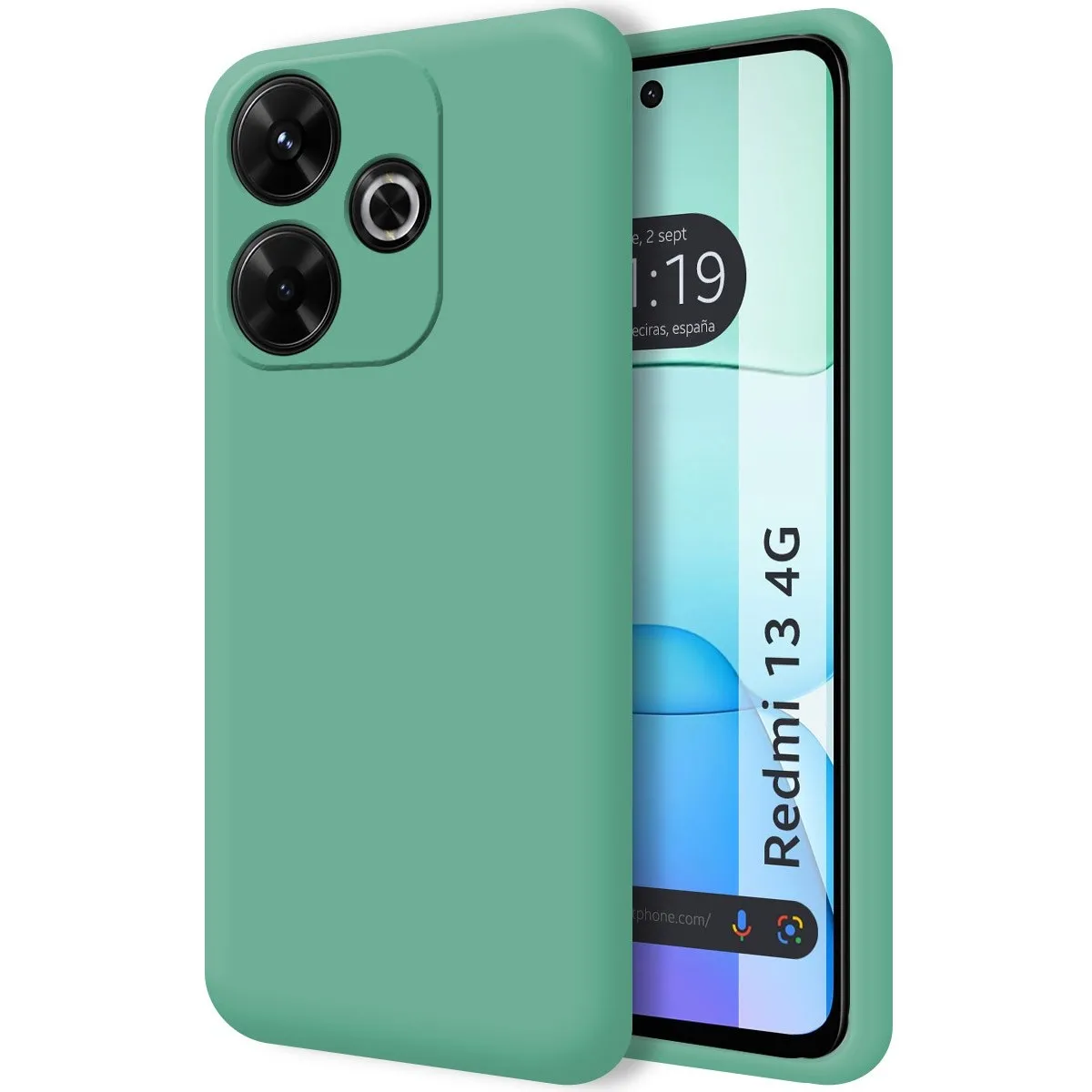 Funda Silicona Líquida Ultra Suave para Xiaomi Redmi 13 4G color Verde
