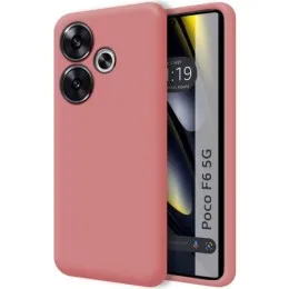 Funda Silicona Líquida Ultra Suave para Xiaomi Poco F6 5G color Rosa