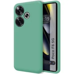 Funda Silicona Líquida Ultra Suave para Xiaomi Poco F6 5G color Verde