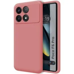 Funda Silicona Líquida Ultra Suave para Xiaomi Poco F6 Pro 5G color Rosa