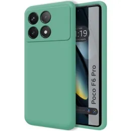 Funda Silicona Líquida Ultra Suave para Xiaomi Poco F6 Pro 5G color Verde