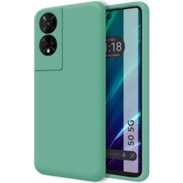 Funda Silicona Líquida Ultra Suave para TCL 50 5G color Verde