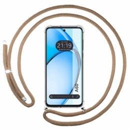 Funda Colgante Transparente para Oppo A60 4G con Cordon Camel