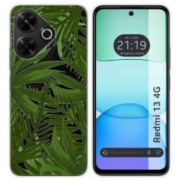 Funda Silicona Transparente para Xiaomi Redmi 13 4G diseño Jungla Dibujos