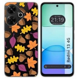 Funda Silicona Transparente para Xiaomi Redmi 13 4G diseño Otoño Dibujos