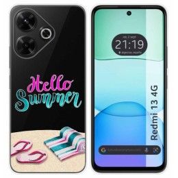 Funda Silicona Transparente para Xiaomi Redmi 13 4G diseño Summer Dibujos