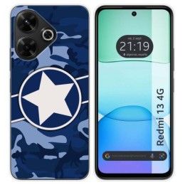 Funda Silicona para Xiaomi Redmi 13 4G diseño Camuflaje 03 Dibujos