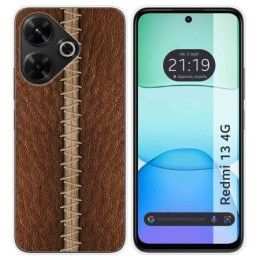 Funda Silicona para Xiaomi Redmi 13 4G diseño Cuero 01 Dibujos