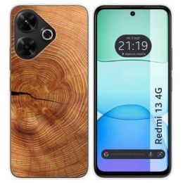 Funda Silicona para Xiaomi Redmi 13 4G diseño Madera 04 Dibujos