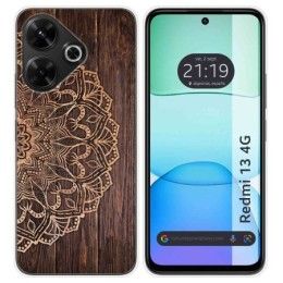 Funda Silicona para Xiaomi Redmi 13 4G diseño Madera 06 Dibujos