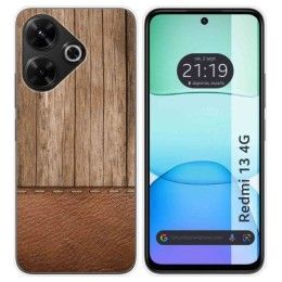 Funda Silicona para Xiaomi Redmi 13 4G diseño Madera 09 Dibujos