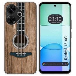 Funda Silicona para Xiaomi Redmi 13 4G diseño Madera 11 Dibujos