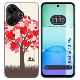 Funda Silicona para Xiaomi Redmi 13 4G diseño Pajaritos Dibujos