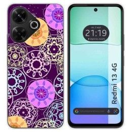 Funda Silicona para Xiaomi Redmi 13 4G diseño Radial Dibujos