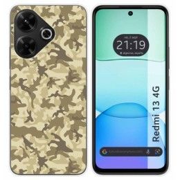 Funda Silicona para Xiaomi Redmi 13 4G diseño Sand Camuflaje Dibujos