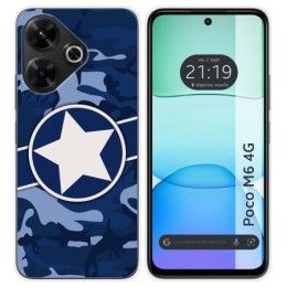 Funda Silicona para Xiaomi Poco M6 4G diseño Camuflaje 03 Dibujos