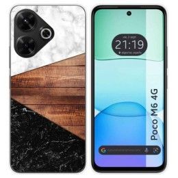 Funda Silicona para Xiaomi Poco M6 4G diseño Mármol 11 Dibujos