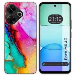 Funda Silicona para Xiaomi Poco M6 4G diseño Mármol 15 Dibujos